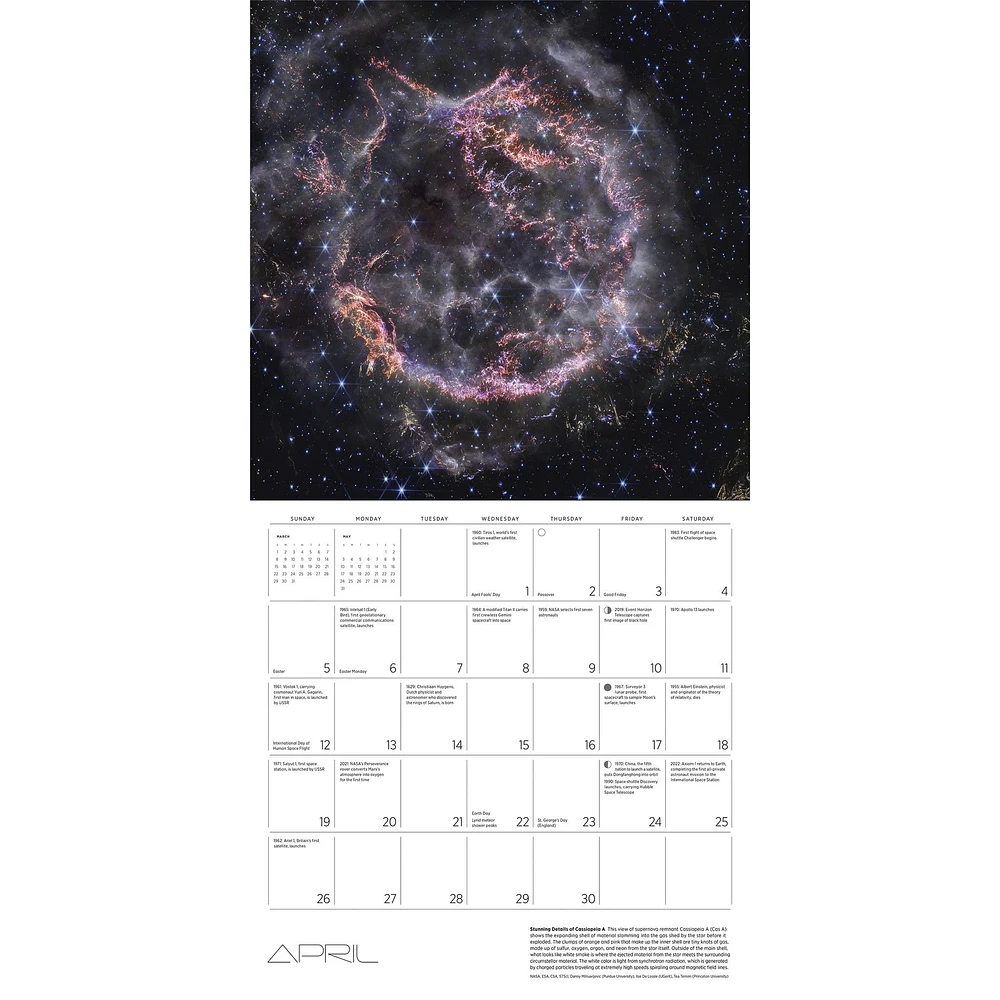 Space Views 2026 Deluxe Special Edition Wall Calendar with Print
