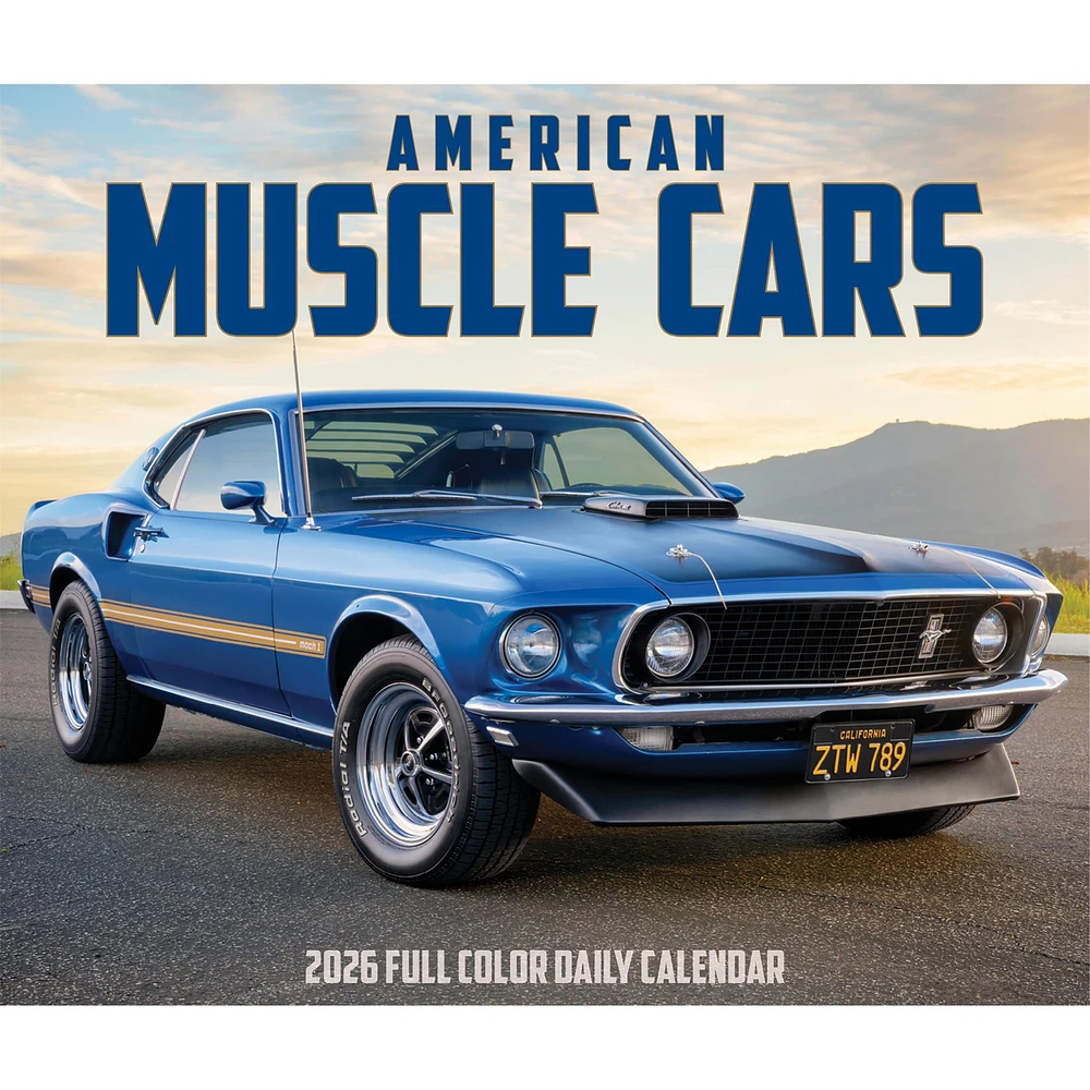 American Muscle Cars 2026 Box Calendar