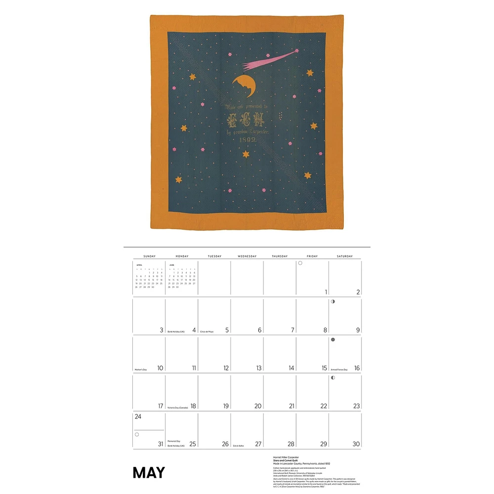 Antique Quilts 2026 Wall Calendar - Online Exclusive