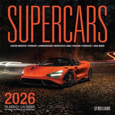 Supercars Wall 2026 Calendar