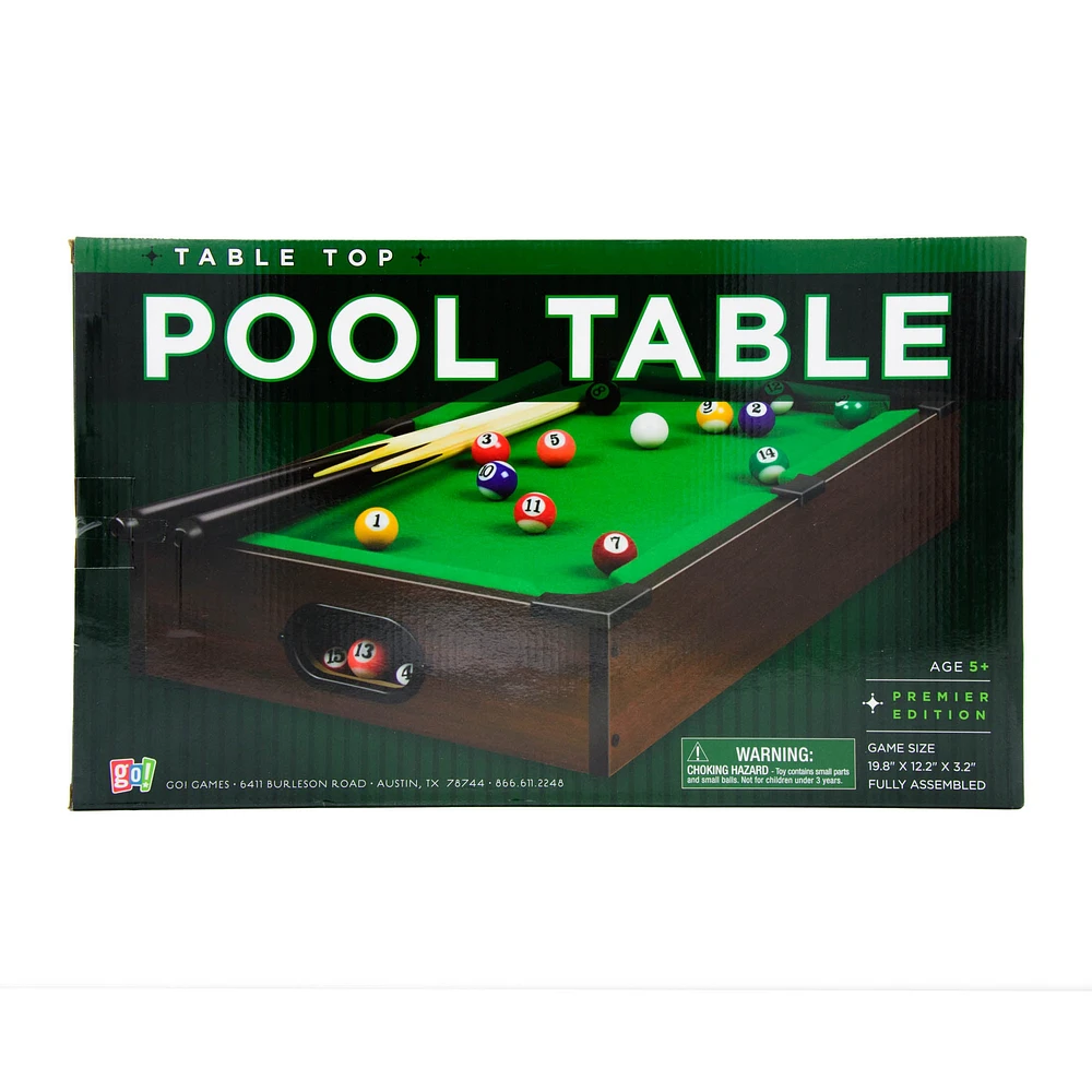 Tabletop Pool Table Game