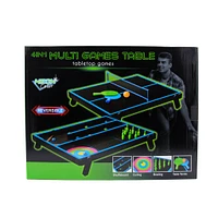 Tabletop Neon 4 in 1 Games Table