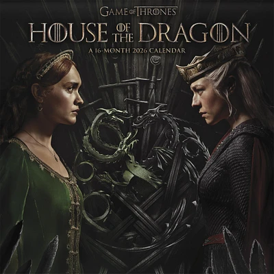 Game Of Thrones House Of The Dragon 2026 Wall Calendar