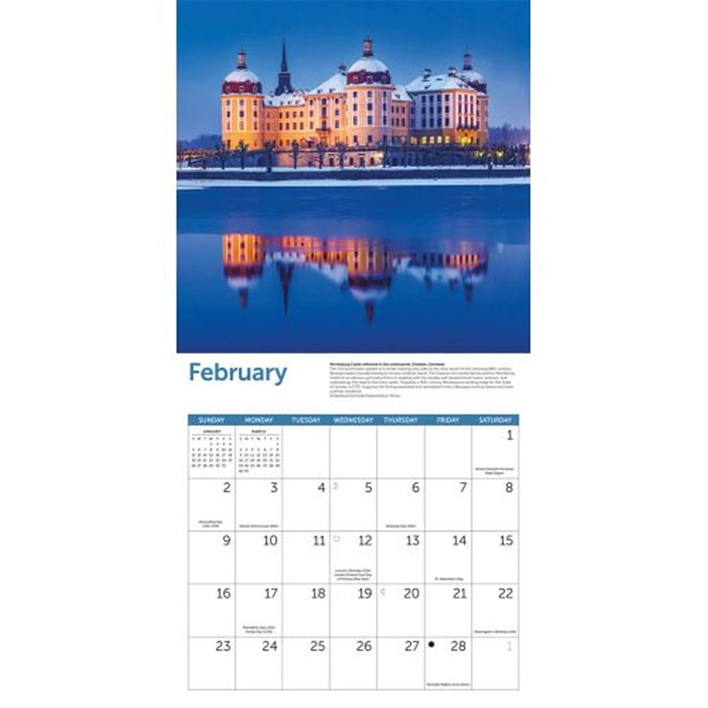 Castles Wall 2025 Calendar