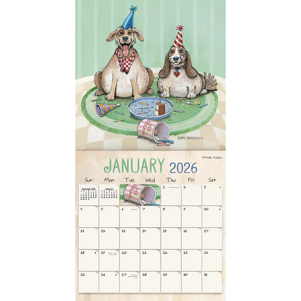 Gary Patterson Dogs 2026 Wall Calendar - Online Exclusive