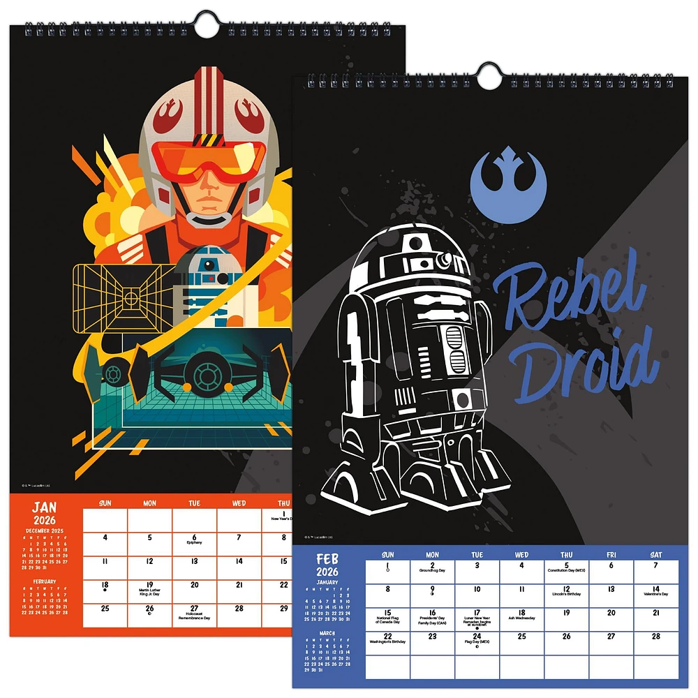 Star Wars 2026 Poster Calendar