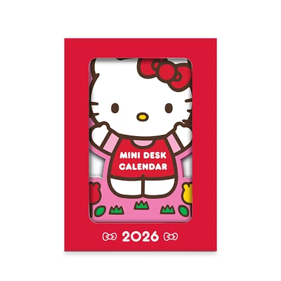 Hello Kitty Playful Pink Easel with Wood Stand 2026 Calendar - Online Exclusive
