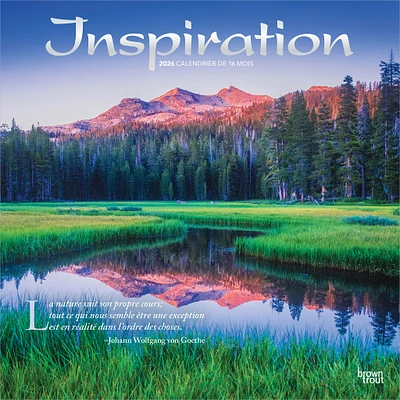 Inspiration 2026 Wall Calendar (French)