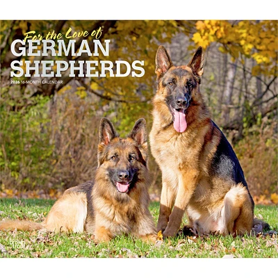 For The Love Of German Shepherds 2026 Wall Calendar