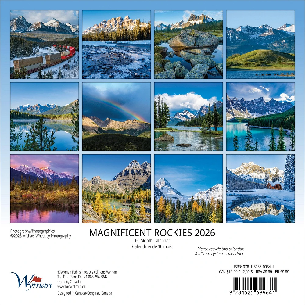 Magnificent Rockies 2026 Mini Calendar - Online Exclusive
