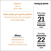 Lonely Planet: Italian Phrasebook 2026 Box Calendar - Online Exclusive