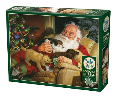 Santa's Quiet Time Exclusive 1000 Piece Puzzle