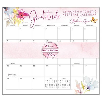 Gratitude 2026 Special Edition Mini Magnetic Keepsake Calendar