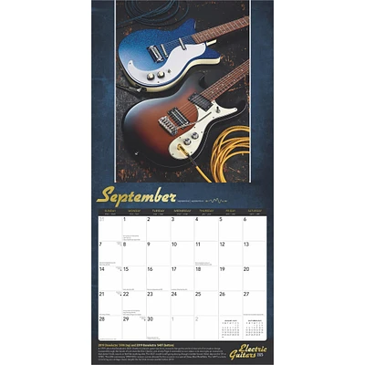 Electric Guitars Wall 2025 Calendar