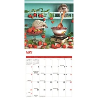 Hedgehogs 2026 Wall Calendar