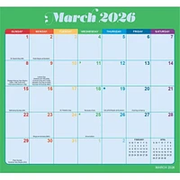 Rainbow Jumbo Magic Grip 2025-2026 Wall Calendar