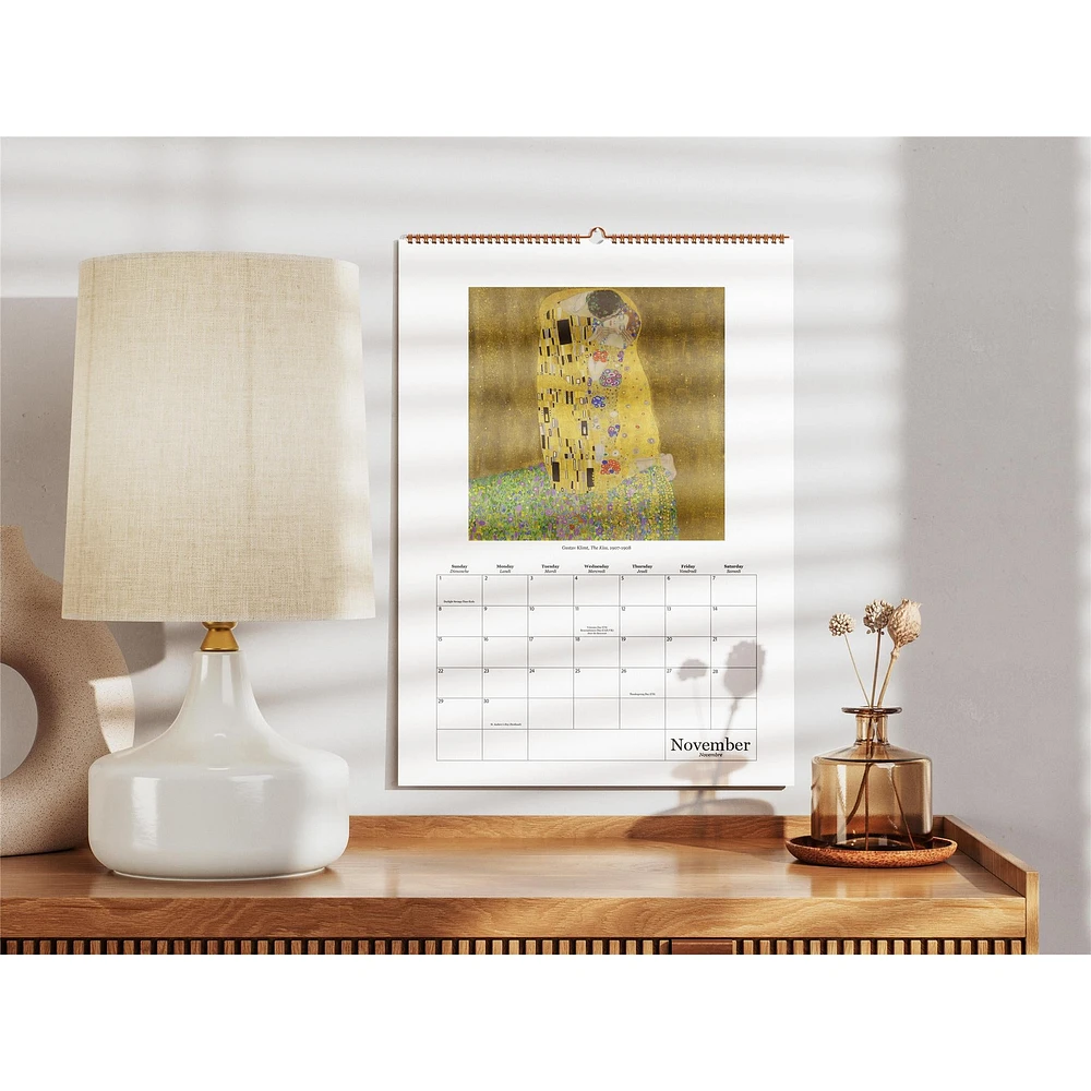 Most Famous Paintings Poster 2026 Calendar