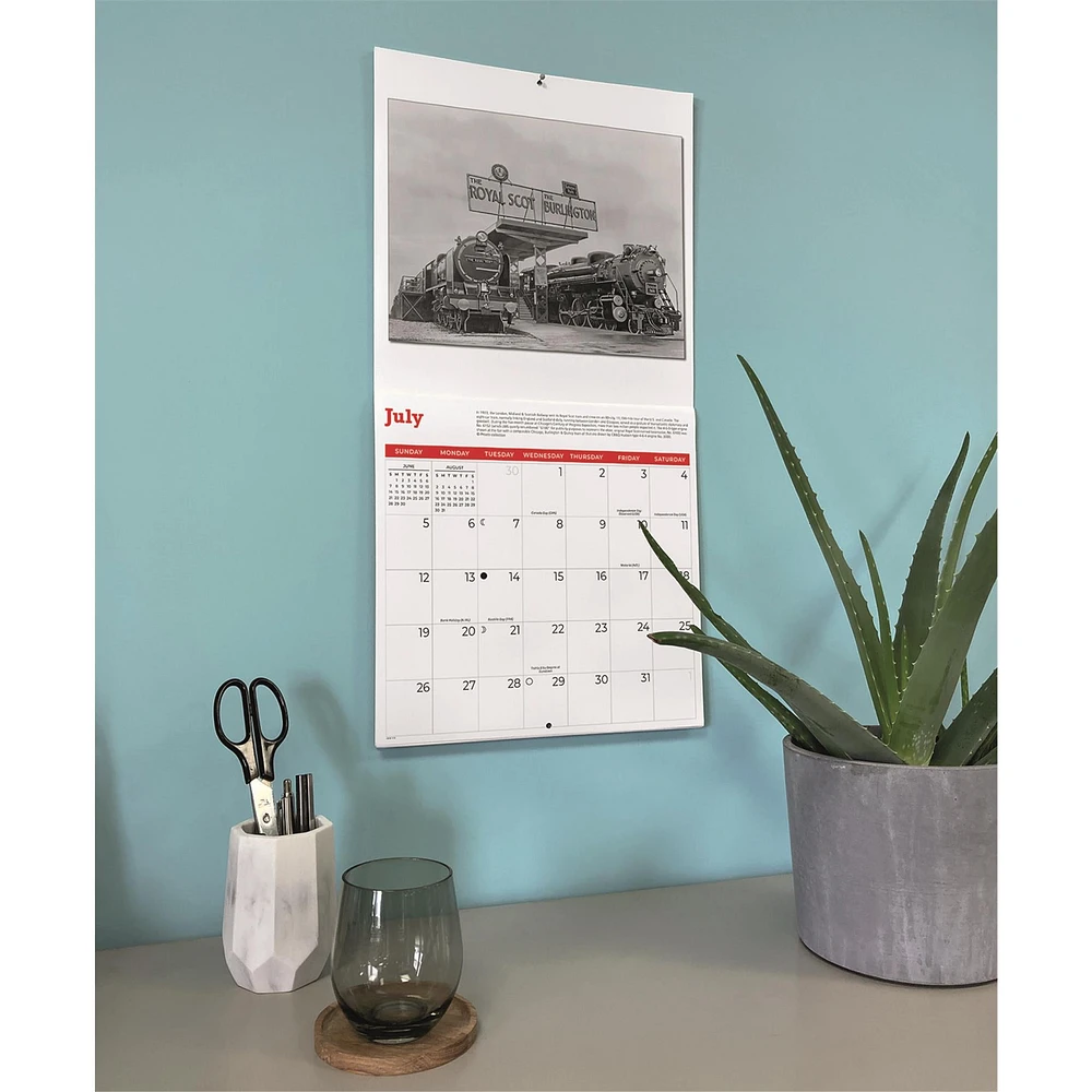 Trains Classic 2026 Wall Calendar