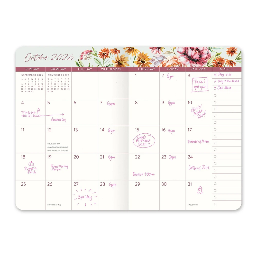 Bella Flora 2026 Monthly Exclusive Pocket Planner