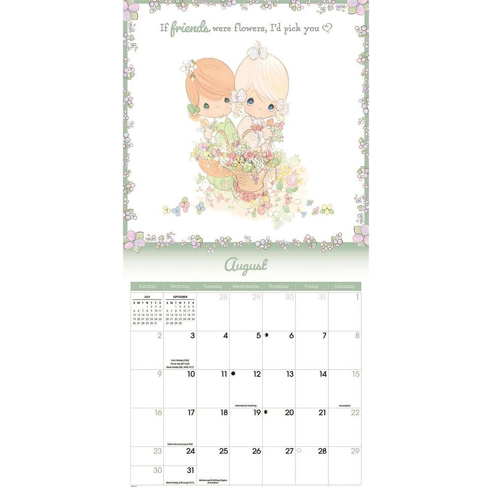 Precious Moments 2026 Wall Calendar