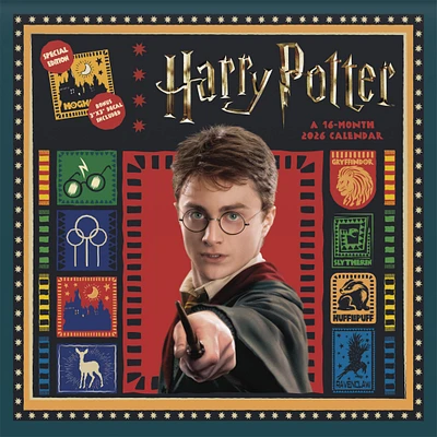Harry Potter Exclusive with Decal 2026 Deluxe Wall Calendar