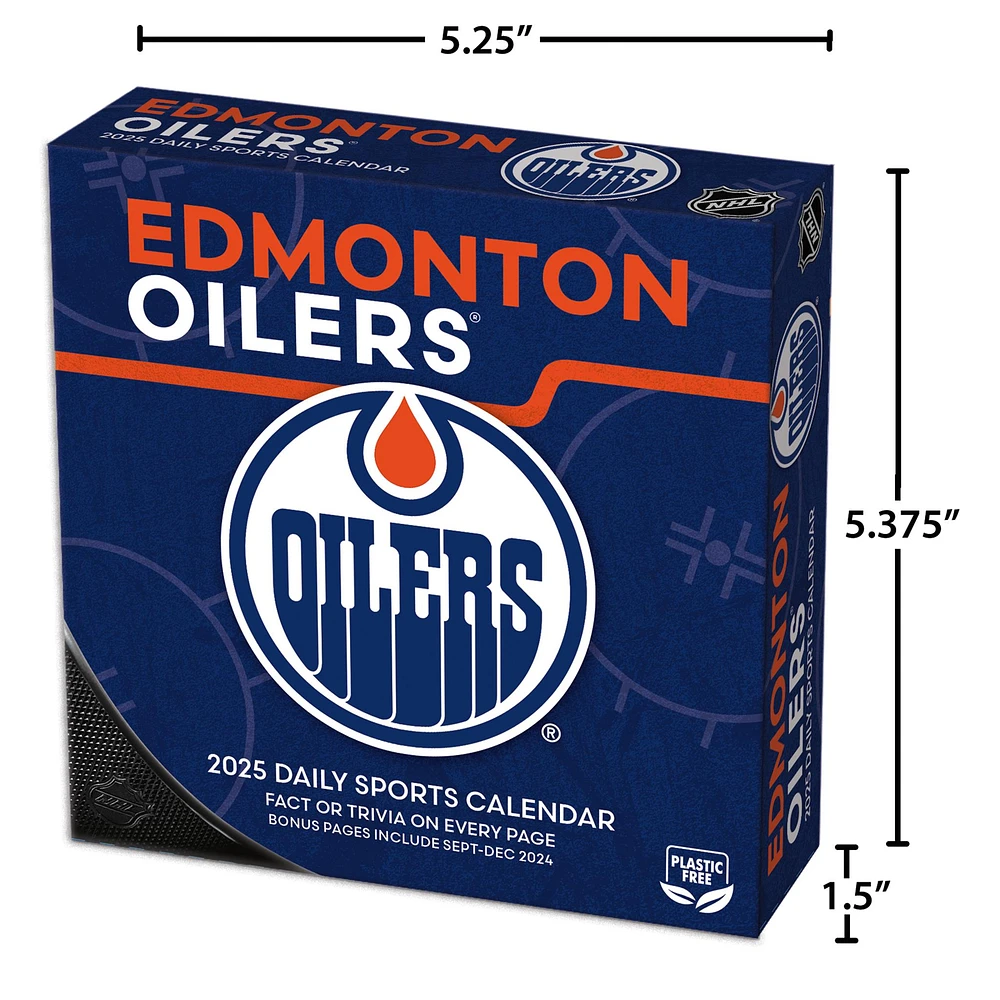 NHL Edmonton Oilers Box 2025 Calendar