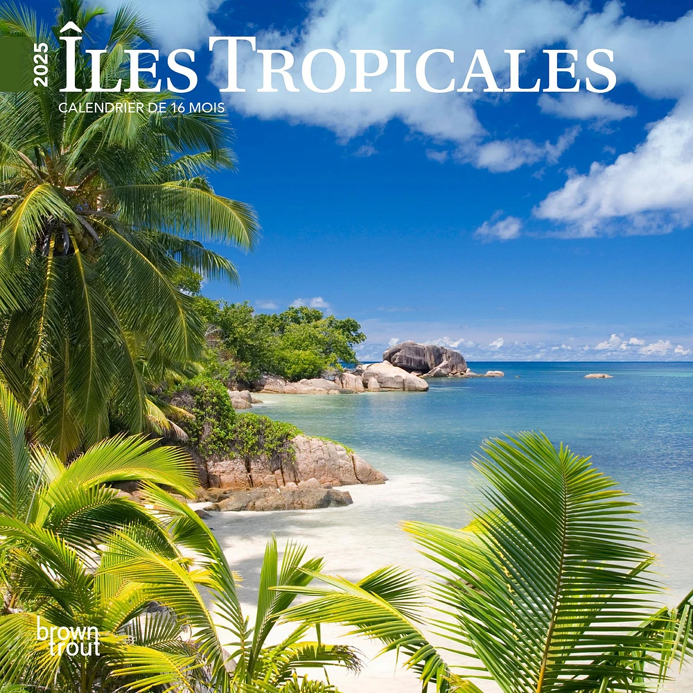 Iles Tropicales Mini 2025 Calendar (French)