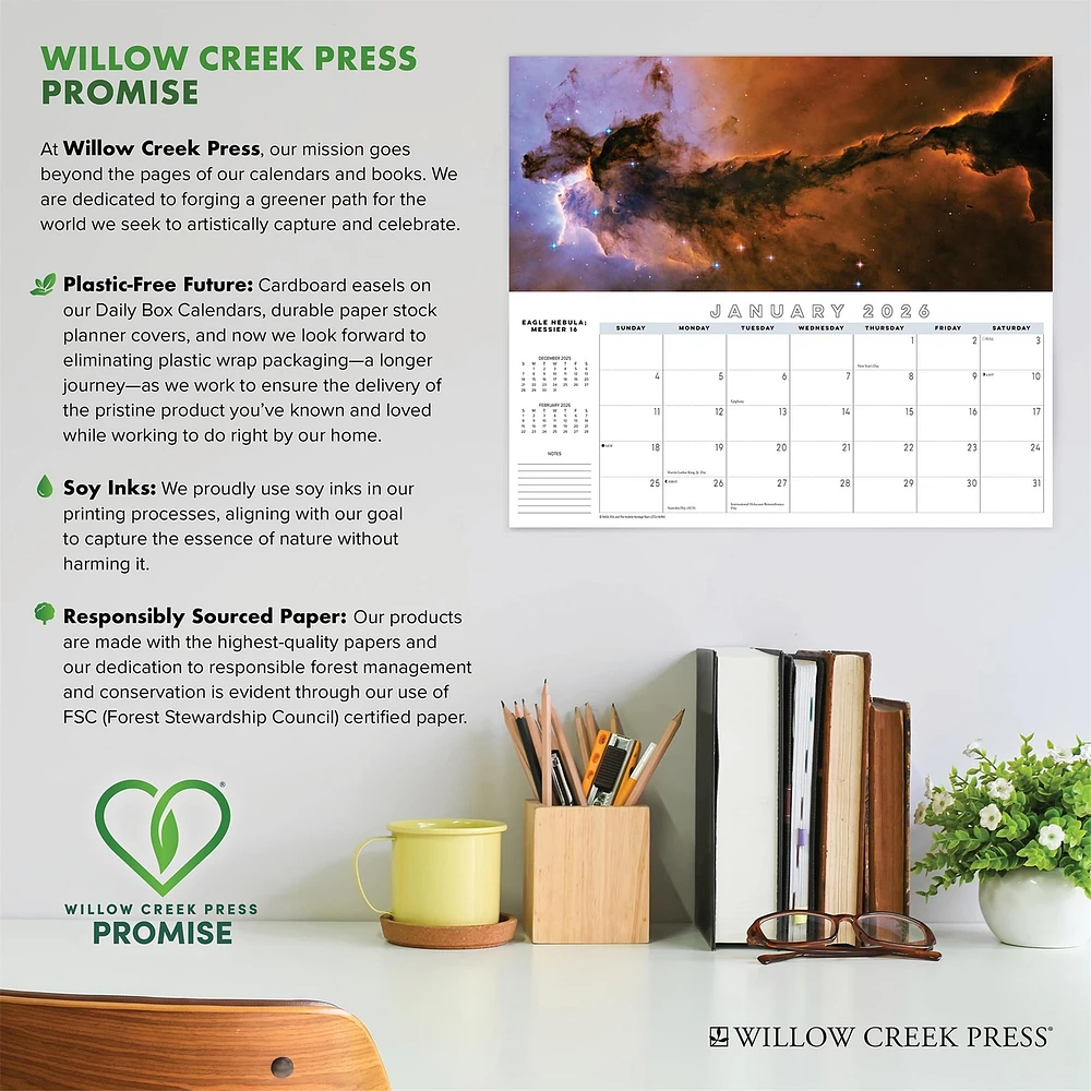 Astronomy Panoramic 2026 Slim Calendar - Online Exclusive