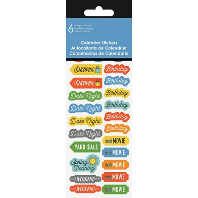 Family Calendar Reminder Stickers