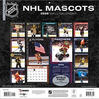 NHL Mascot 2026 Wall Calendar