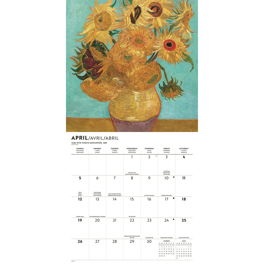 Van Gogh 2026 Wall Calendar