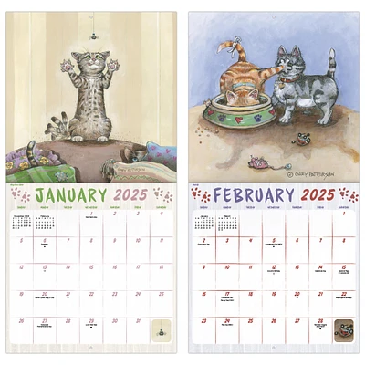 Cats Gary Patterson Wall 2025 Calendar