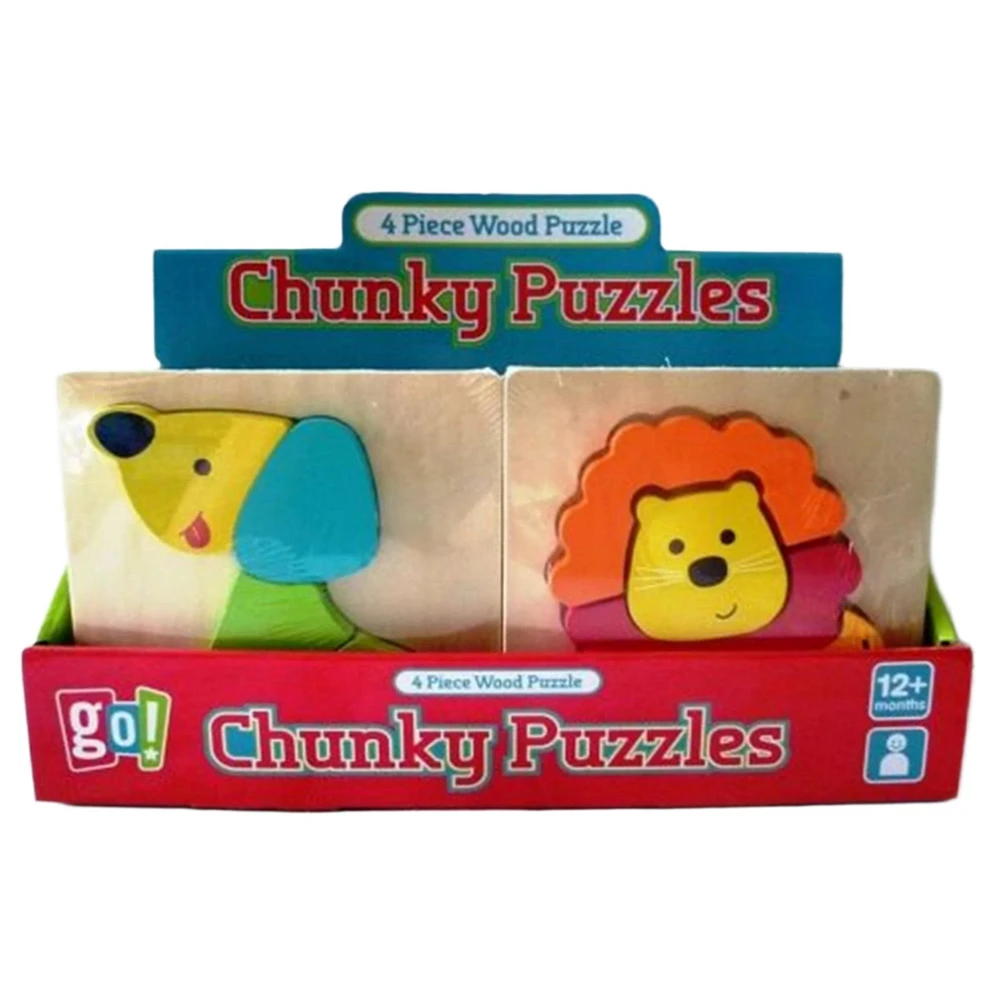 Chunky Puzzle 4 Piece Assorted Themes