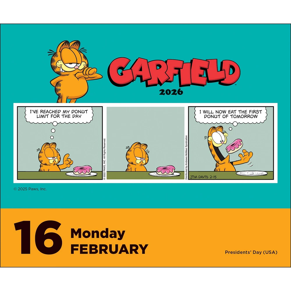 Garfield 2026 Box Calendar