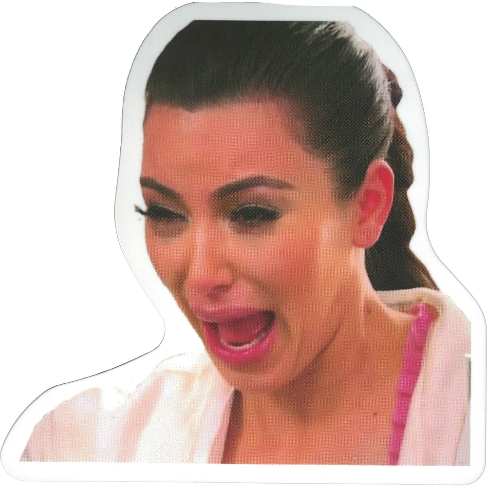 Kim Kardashian Crying Vinyl Sticker - FINAL SALE