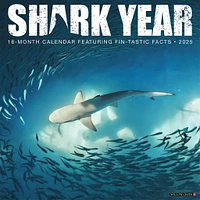 Shark Year Wall 2025 Calendar