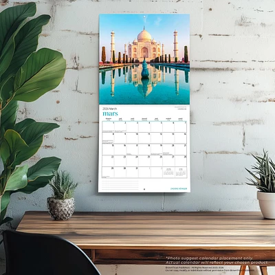 J'Adore Voyager 2026 Wall Calendar (French)