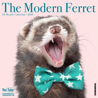 Modern Ferret 2026 Wall Calendar