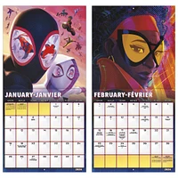 Spider Man Across The Spider Verse Bilingual 2026 Wall Calendar