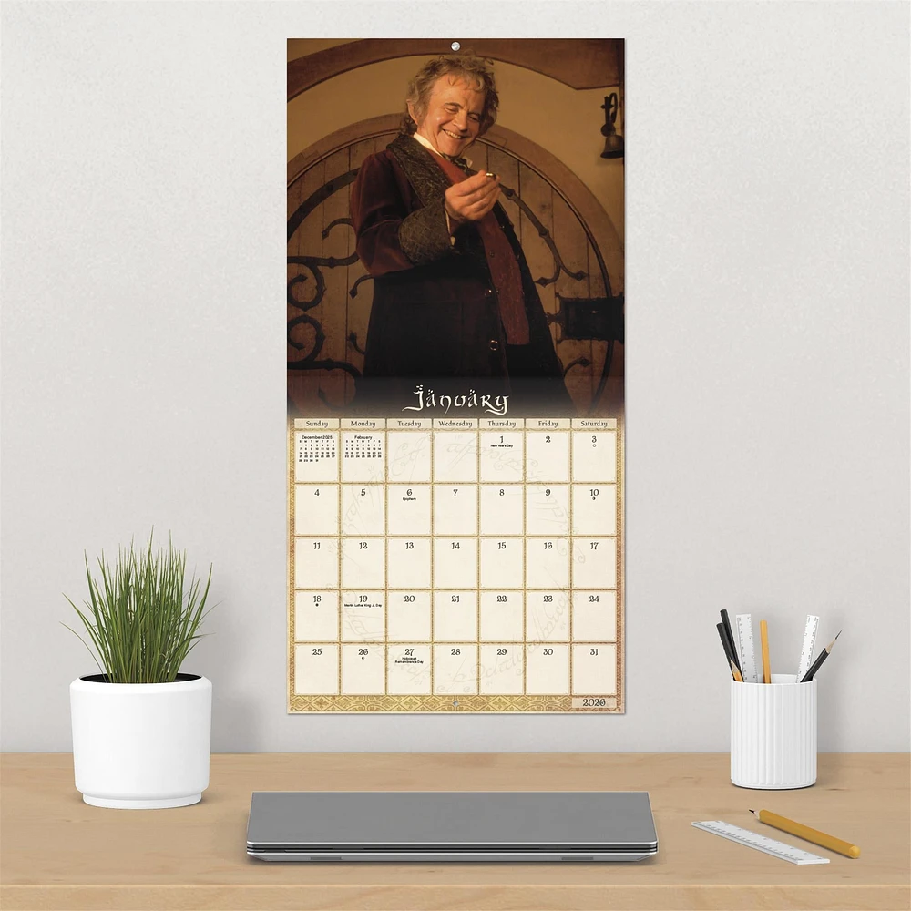 Lord Of The Rings 2026 Wall Calendar