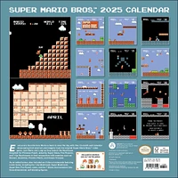 Super Mario Bros 8 Bit Retro Wall 2025 Calendar