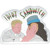 Idiot Sandwich Vinyl Sticker - FINAL SALE