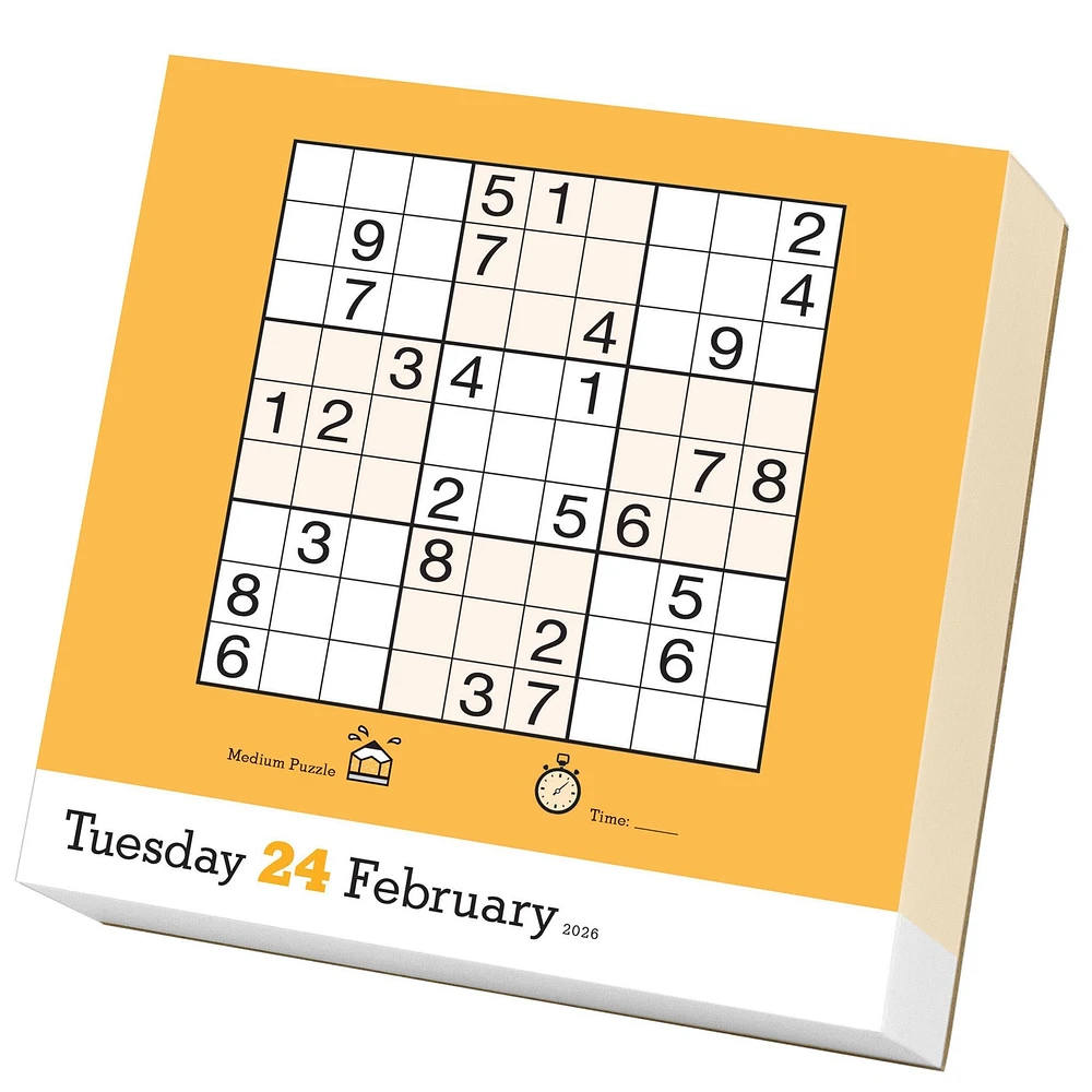 Sudoku 2026 Box Calendar