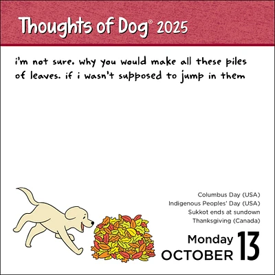 Thoughts Of Dog Box 2025 Calendar