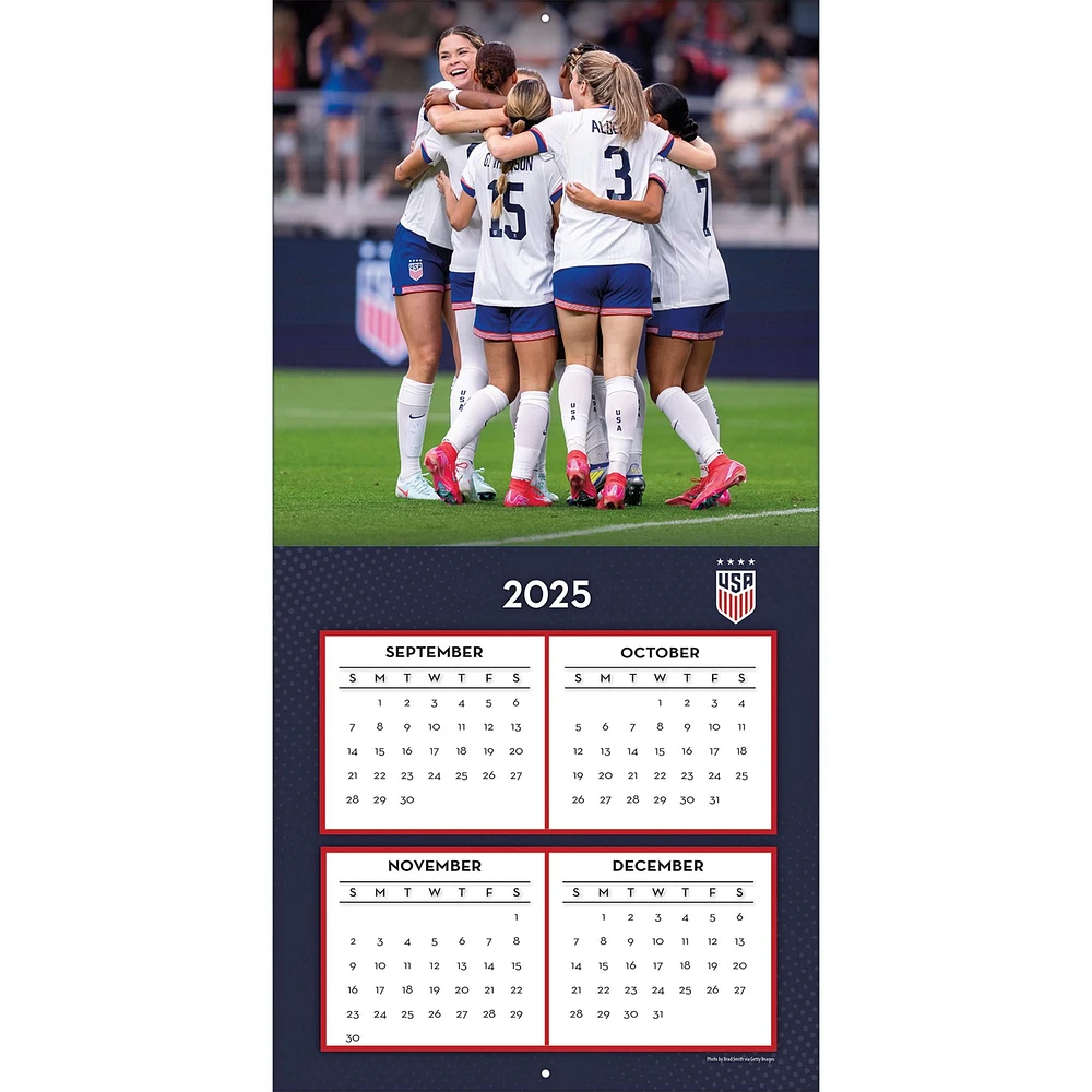 US Women's Soccer Team 2026 Wall Calendar
