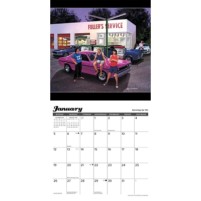 Cruisin And Chrome Classic Wall 2025 Calendar