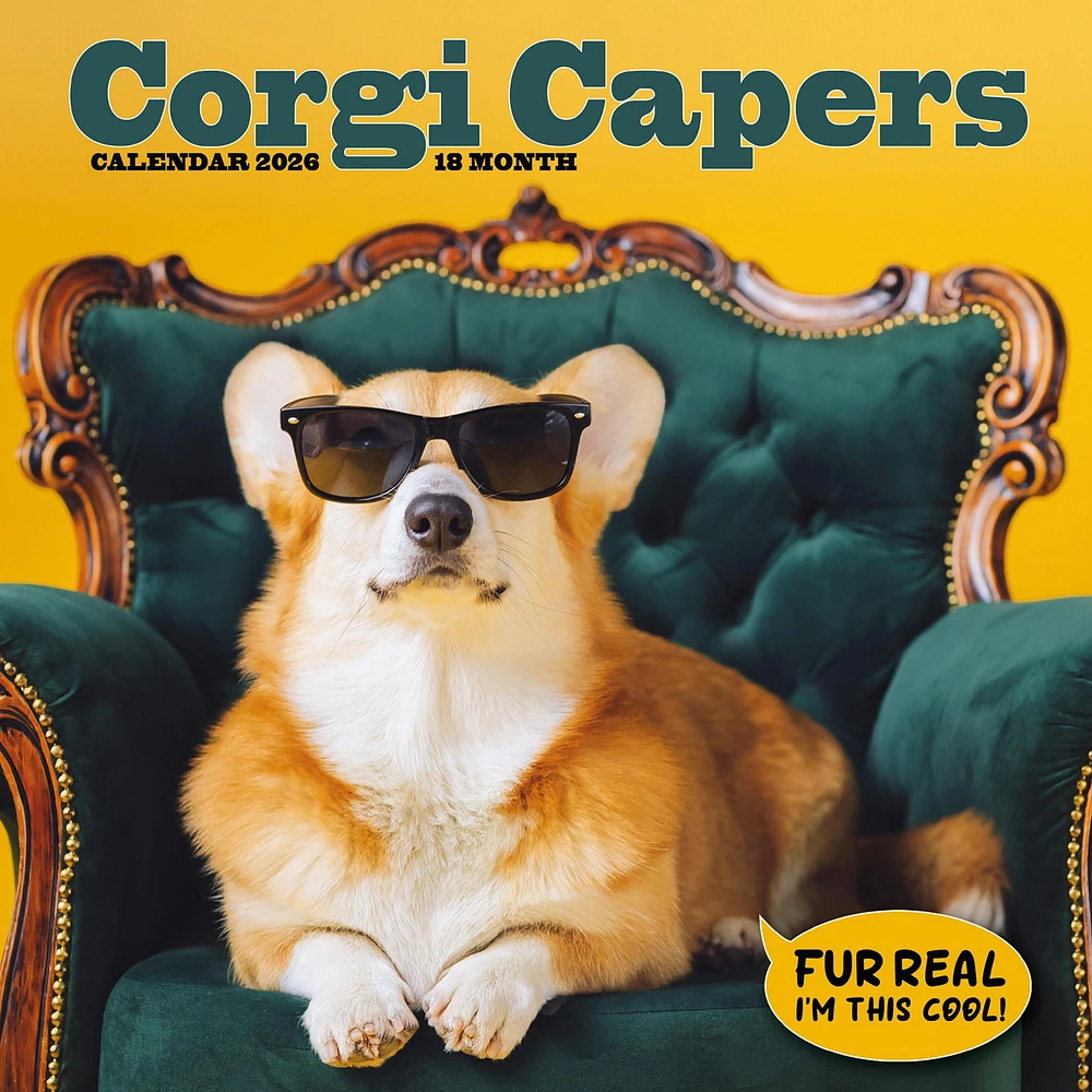 Corgi Capers 2026 Wall Calendar