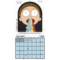Rick And Morty 2026 Wall Calendar