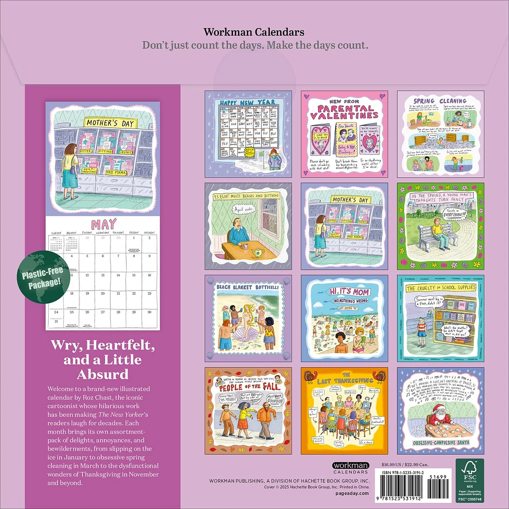 Roz Chast 2026 Wall Calendar - Online Exclusive