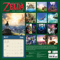 Legend Of Zelda Wall  2026 Calendar